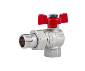 Кран кульовий Icma FAR. ROSSA 1/2" кутовий №361