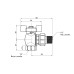 Кран шаровой Icma FAR. ROSSA 1/2" угловой №361 SD00042357