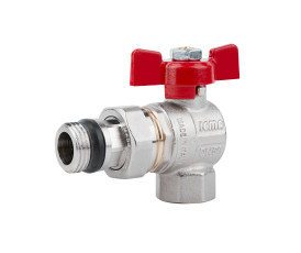 Кран кульовий Icma FAR. ROSSA 1/2" кутовий №362 Кран кульовий Icma FAR. ROSSA 1/2" кутовий №362