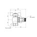 Кран шаровой Icma FAR. ROSSA 1/2" угловой №362 SD00042360