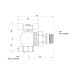 Кран шаровой Icma FAR. ROSSA 3/4" угловой №362 SD00042361