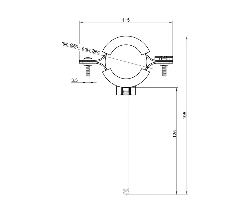 Хомут SD Plus 2" SD10050 SD00010508