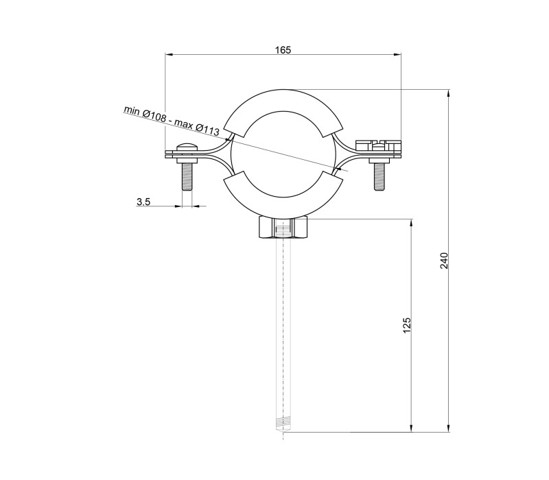 Хомут SD Plus 4" SD100100 SD00010511