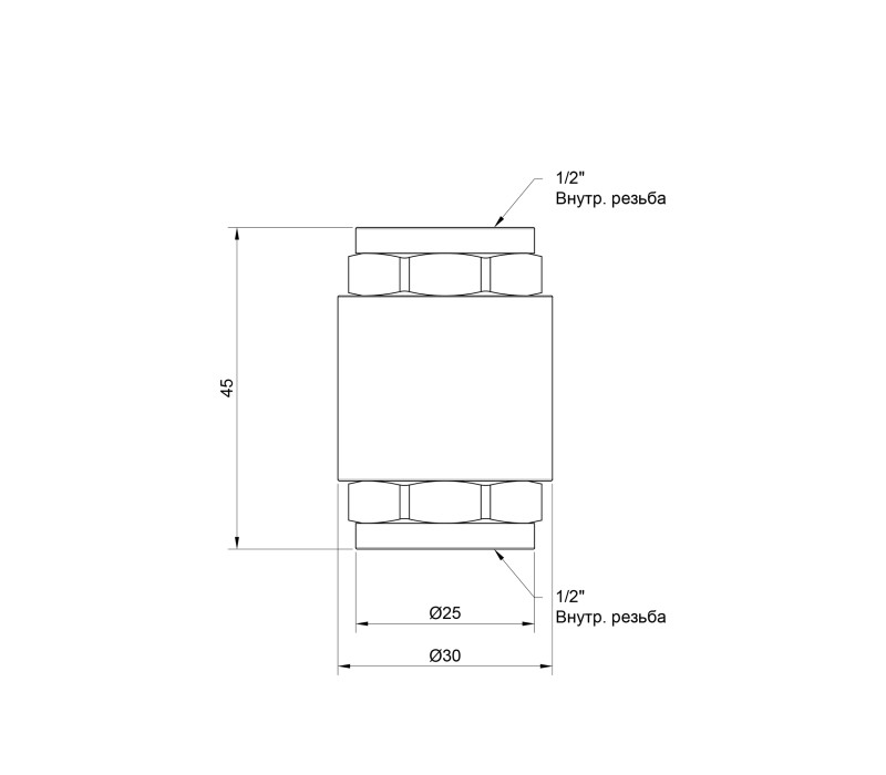 Обратный клапан SD Plus с латунным штоком 1/2" SD240W15 SD00006752 Обратный клапан SD Plus с латунным штоком 1/2" SD240W15 SD00006752