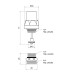 Кран термостатичний SD Forte 1/2"х3/4" для колектора SF012 SD00043526