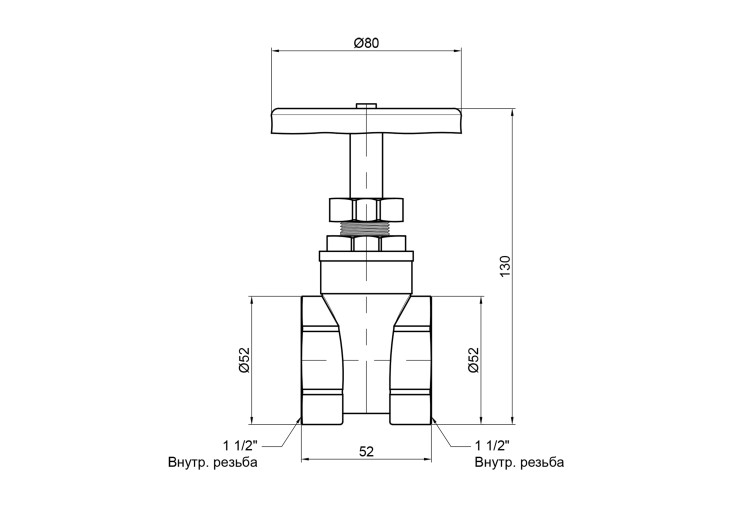 Засувка SD Plus 1" 1/2 ВР SD25040 SD00004641 Засувка SD Plus 1" 1/2 ВР SD25040 SD00004641