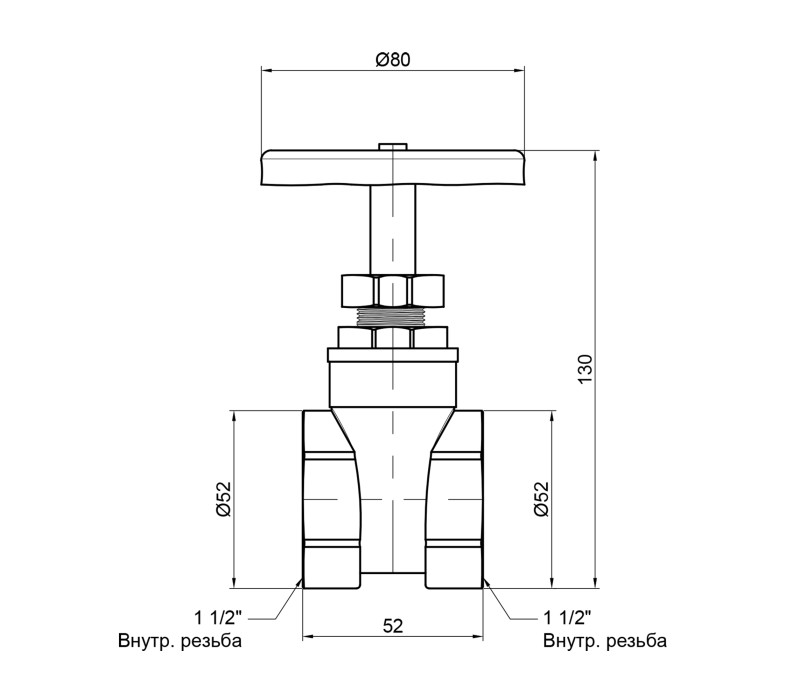 Задвижка SD Plus 1" 1/2 ВР SD25040 SD00004641 Задвижка SD Plus 1" 1/2 ВР SD25040 SD00004641