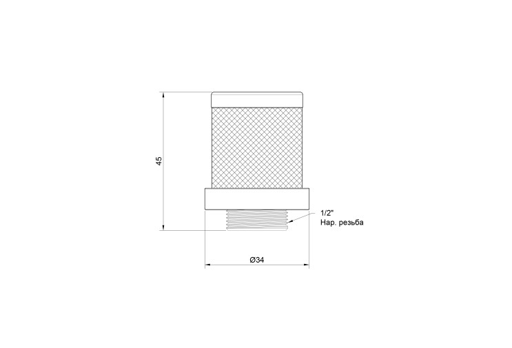 Сітка зворотного клапана SD Plus 1/2" SD245W15 SD00008424