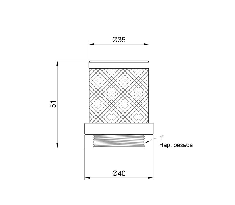Сетка обратного клапана SD Plus 1" SD245W25 SD00008422 Сетка обратного клапана SD Plus 1" SD245W25 SD00008422