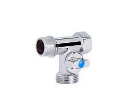 Кран приладовий кульовий SD Plus 1/2"х3/4"х1/2" ЗЗВ SD186W152015 Кран приладовий кульовий SD Plus 1/2"х3/4"х1/2" ЗЗВ SD186W152015
