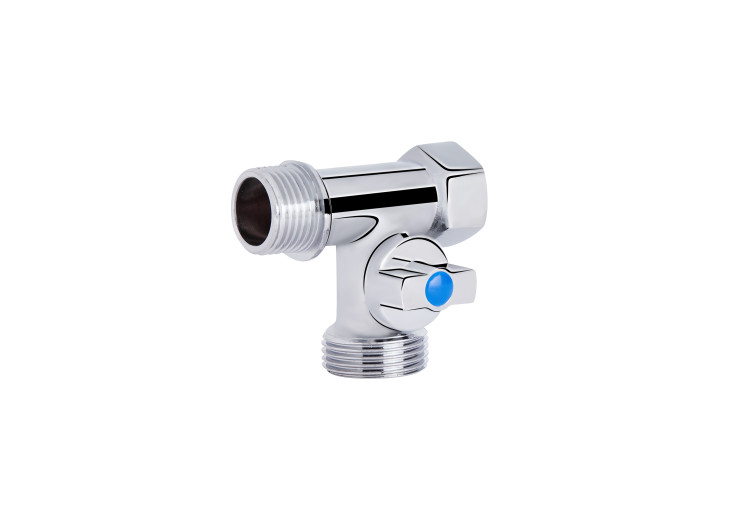 Кран приборный шаровой SD Plus 1/2"х3/4"х1/2" ННВ SD186W152015 SD00009370