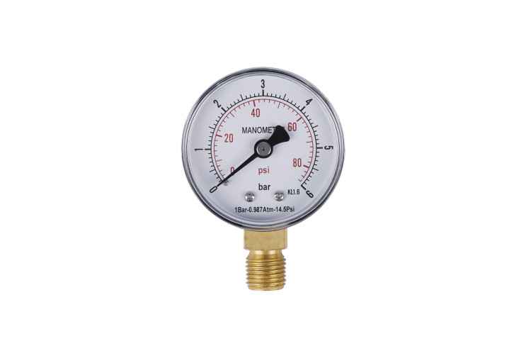 Манометр SD Plus 50 мм 1/4", нижнє підмикання SD1706B SD00006081