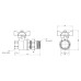 Кран шаровой "Американка" SD Plus прямой 3/4" ВН SD220W20 SD00005491