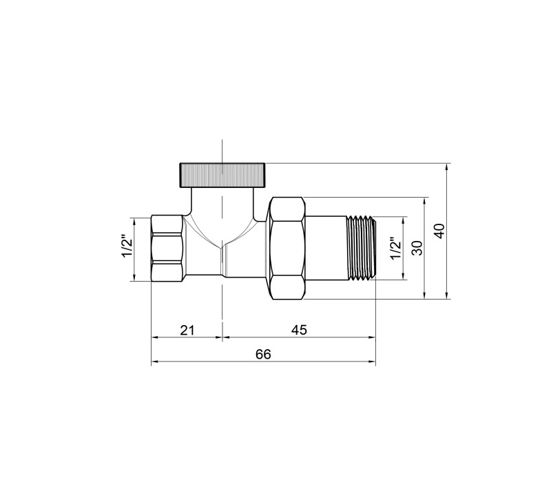 Кран SD Plus 1/2" для радиатора прямой SD00005557 Кран SD Plus 1/2" для радиатора прямой SD00005557