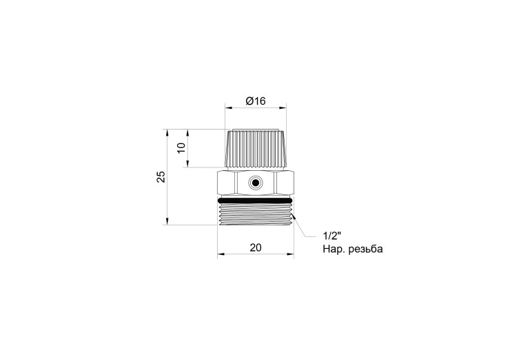 Кран Маєвського SD Plus 1/2" ручний SD211W15 SD00005523 Кран Маєвського SD Plus 1/2" ручний SD211W15 SD00005523