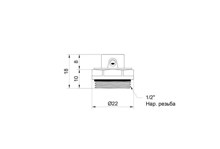 Кран Маевского SD Plus 1/2" SD210W15 SD00005520 Кран Маевского SD Plus 1/2" SD210W15 SD00005520