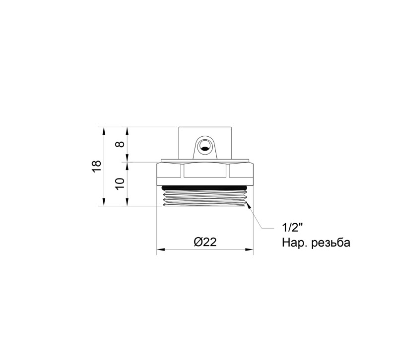 Кран Маевского SD Plus 1/2" SD210W15 SD00005520 Кран Маевского SD Plus 1/2" SD210W15 SD00005520