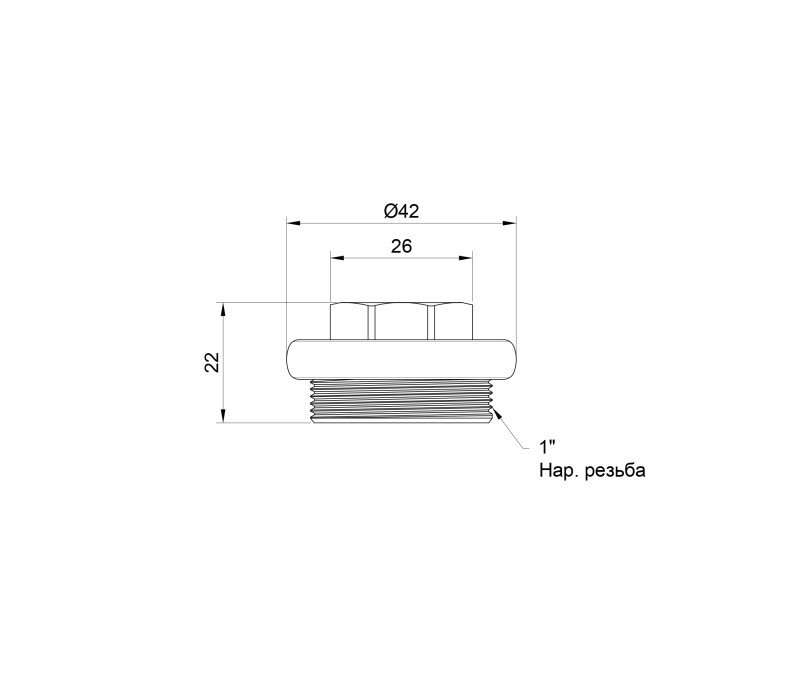 Заглушка радиаторная SD Plus 1" левая SD11725S SD00004604 Заглушка радиаторная SD Plus 1" левая SD11725S SD00004604