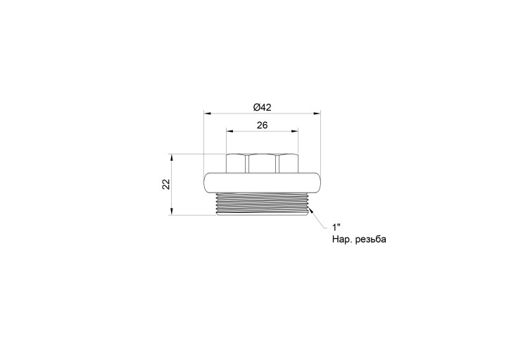 Заглушка радиаторная SD Plus 1" правая SD11725D SD00004606 Заглушка радиаторная SD Plus 1" правая SD11725D SD00004606