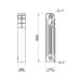 Радиатор биметаллический Thermo Alliance Bi-Vulcan Duo 500/110 2-х трубный 2,64 кг SD00045471