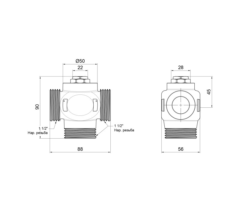Антиконденсаційної клапан SD Forte 1 1/2" 55°C SF393W40 SD00045665 Антиконденсаційної клапан SD Forte 1 1/2" 55°C SF393W40 SD00045665