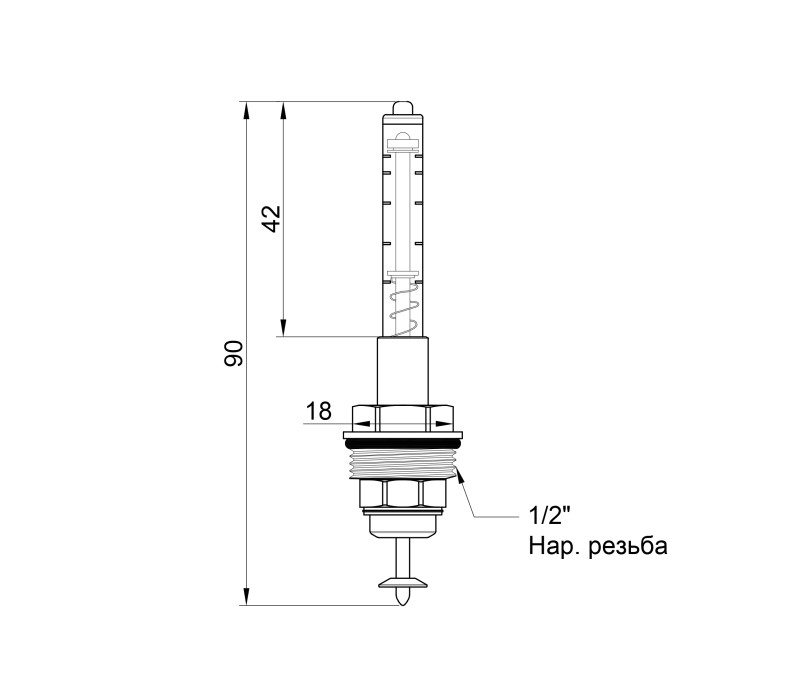 Витратомір Icma Gruppo Vitone 3/4" для колектора №168 SD00046354