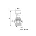 Стаканчик Icma Assieme Canotto 3/4" для расходомера коллектора №168 SD00046392