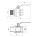 Кран шаровой SD Plus 2" ВН для воды (рычаг) SD605W50 SD00002825