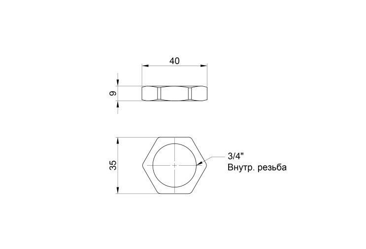Контргайка SD Plus 3/4" SD40120 SD00047794