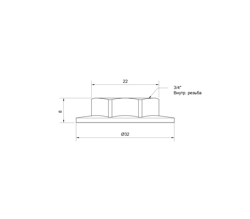 Контргайка-шайба SD Plus 3/4" SD40620 SD00047796