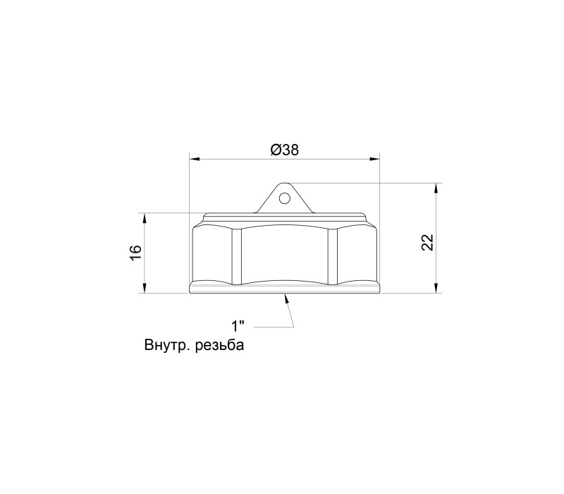 Заглушка SD Plus 1" ВР SD40225 SD00047799 Заглушка SD Plus 1" ВР SD40225 SD00047799
