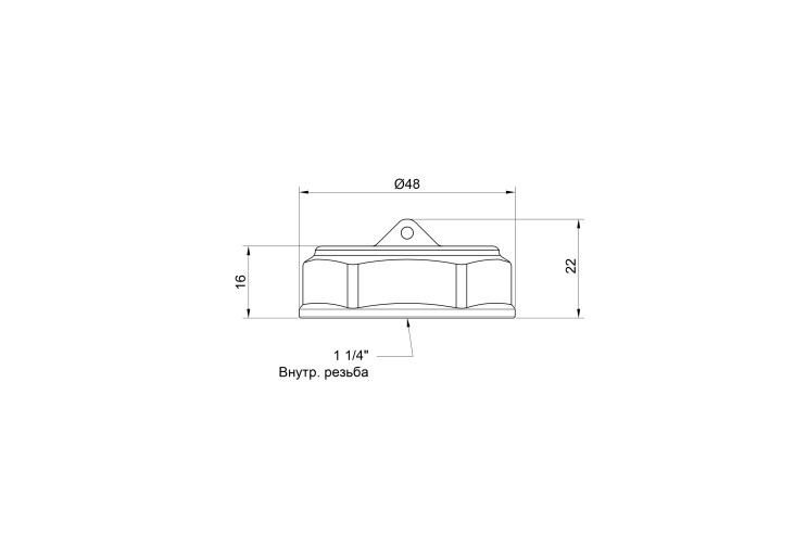 Заглушка SD Plus 1 1/4" ВР SD40232 SD00047800 Заглушка SD Plus 1 1/4" ВР SD40232 SD00047800