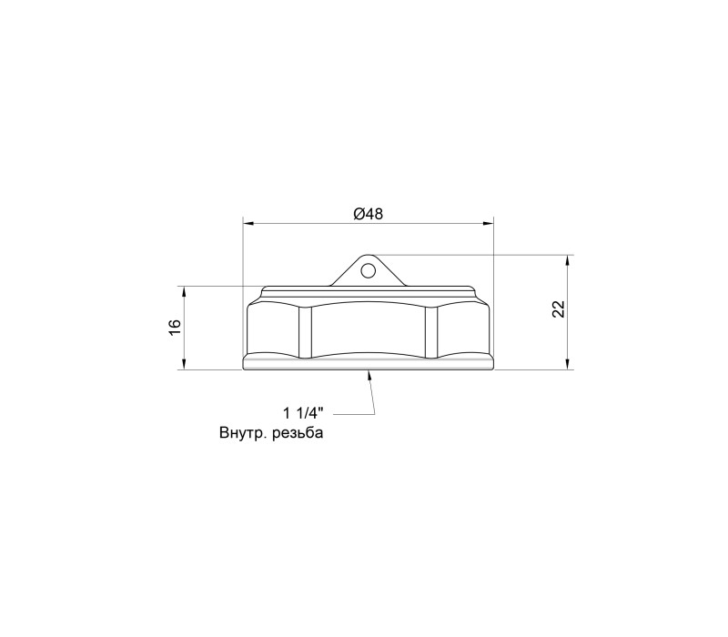 Заглушка SD Plus 1 1/4" ВР SD40232 SD00047800 Заглушка SD Plus 1 1/4" ВР SD40232 SD00047800