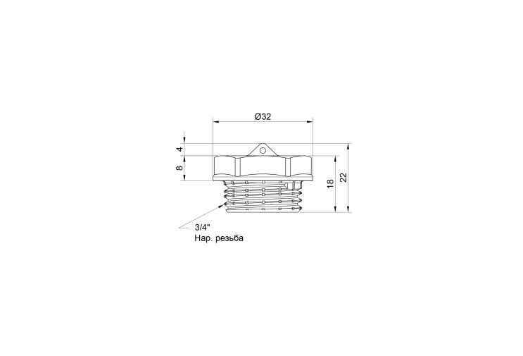 Заглушка SD Plus 3/4" НР SD40320 SD00047803 Заглушка SD Plus 3/4" НР SD40320 SD00047803