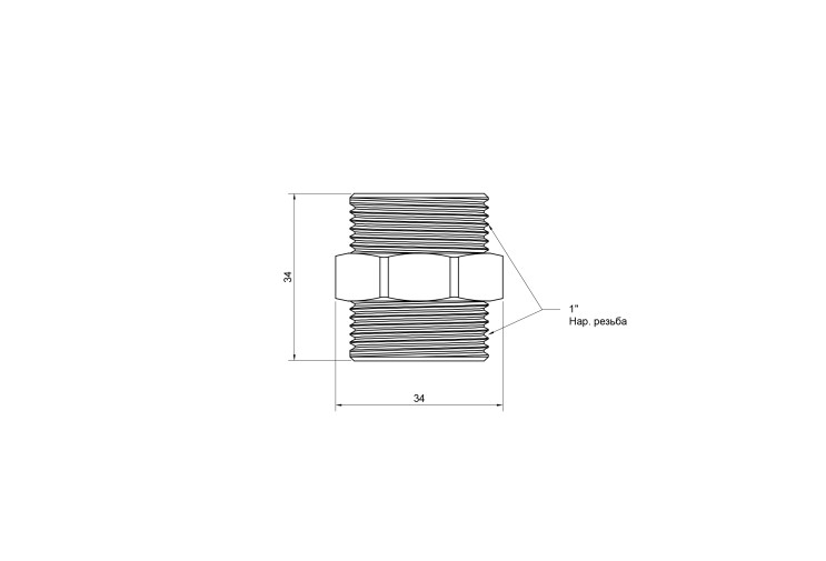 Ніпель SD Plus 1" ЗР SD4072525 SD00047815