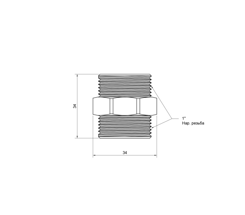 Ніпель SD Plus 1" ЗР SD4072525 SD00047815