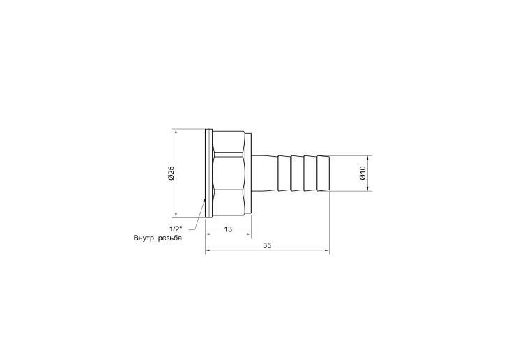 Штуцер SD Plus 10х1/2" ВР SD4261510 SD00047923 Штуцер SD Plus 10х1/2" ВР SD4261510 SD00047923