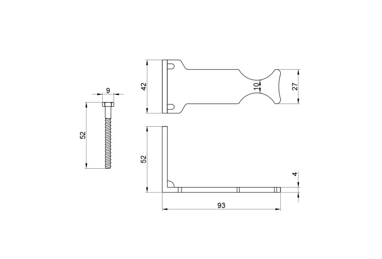 Кріплення радіаторне SD Plus бокове SD114 SD00005839 Кріплення радіаторне SD Plus бокове SD114 SD00005839