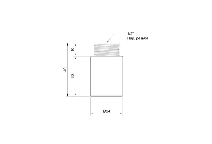 Удлинитель SD Plus 30х1/2" хром SD1301530 SD00010132 Удлинитель SD Plus 30х1/2" хром SD1301530 SD00010132