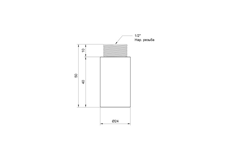 Удлинитель SD Plus 40х1/2" хром SD1301540 SD00010134 Удлинитель SD Plus 40х1/2" хром SD1301540 SD00010134