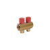 Коллектор Icma с регулировочными вентилями 1" 2 выхода №1105 (Red) SD00049594