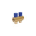 Коллектор Icma с регулировочными вентилями 1" 2 выхода №1105 (Blue) SD00049605