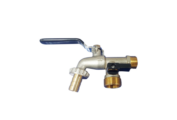 Кран поливальний SD Plus 1/2" ЗР 2 виходи SD141W15 SD00050764