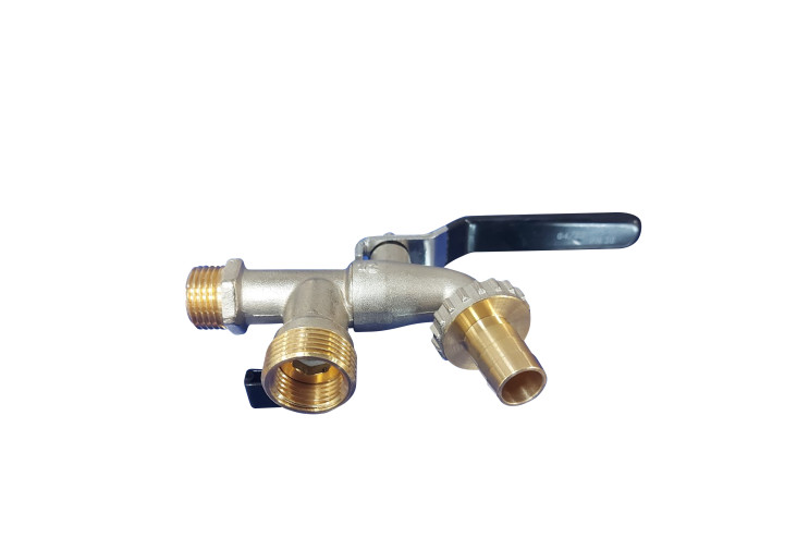 Кран поливальний SD Plus 1/2" ЗР 2 виходи SD141W15 SD00050764