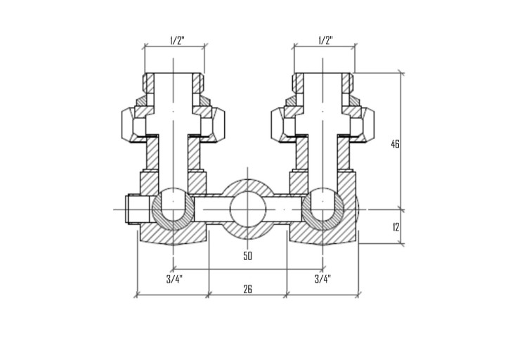 Вентиль однотрубный Icma 1/2" №903 SD00003967