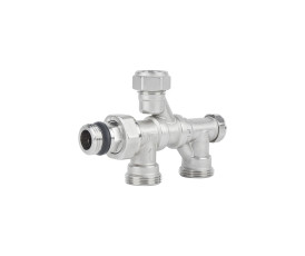 Кран радіаторний комбінований Icma 1/2" х3/4", нижнє підключення №877 Кран радіаторний комбінований Icma 1/2" х3/4", нижнє підключення №877