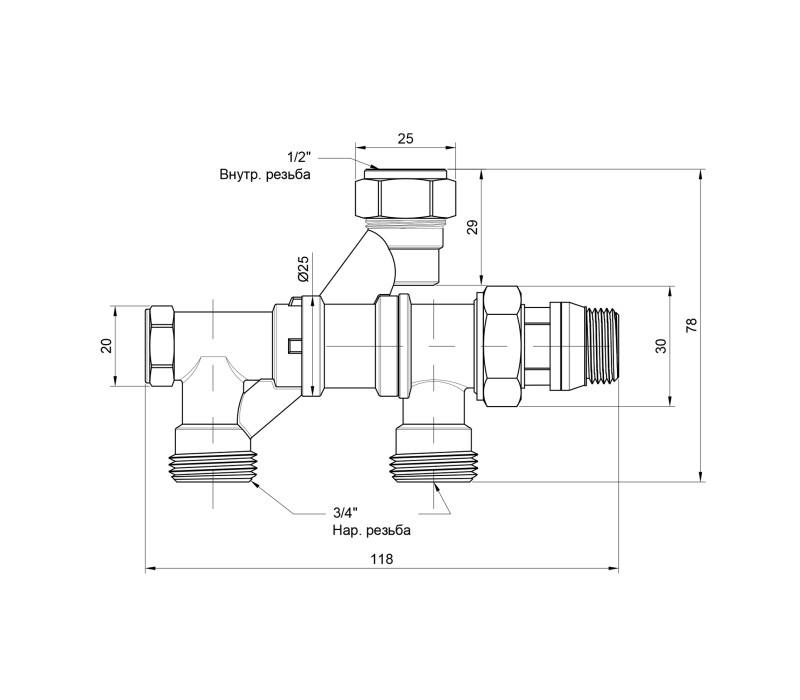 Кран радиаторный комбинированный Icma 1/2"х3/4",нижнее подключение №877 SD00005616 Кран радиаторный комбинированный Icma 1/2"х3/4",нижнее подключение №877 SD00005616