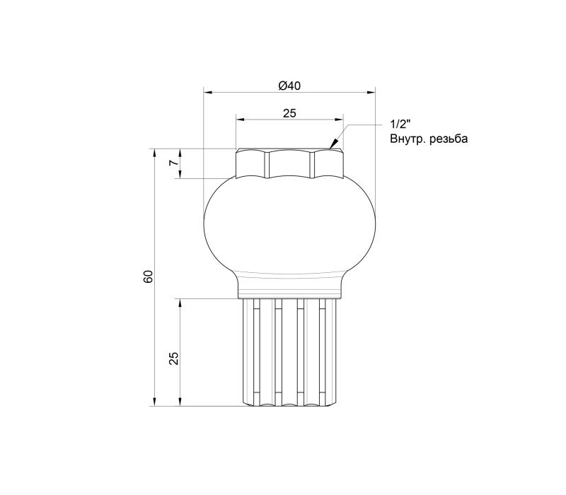 Донний клапан Icma 1/2" №49 SD00004414