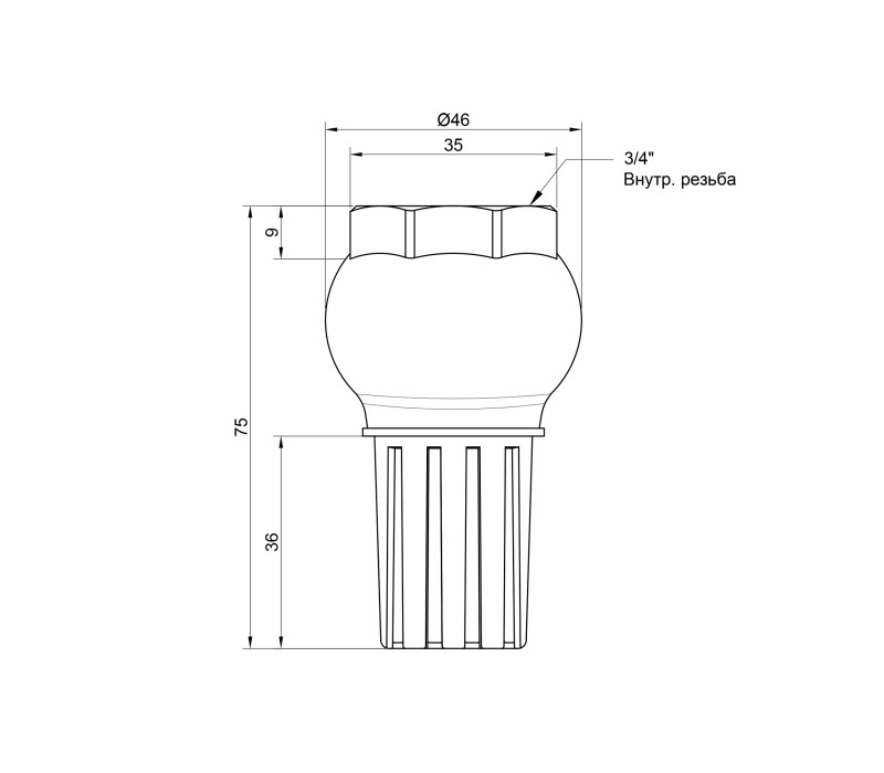 Донний клапан Icma 3/4" №49 SD00004412
