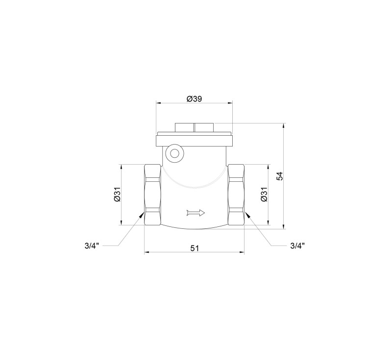 Обратный клапан лепестковый Icma 3/4" №51 SD00004701 Обратный клапан лепестковый Icma 3/4" №51 SD00004701